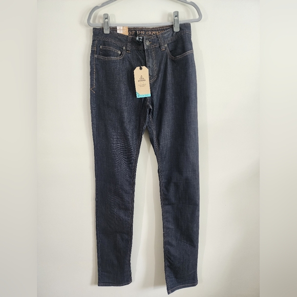 Prana BridgerJean Mens Pants Size 30x36 dark wash hiking travel outdoor casual - Picture 2 of 10